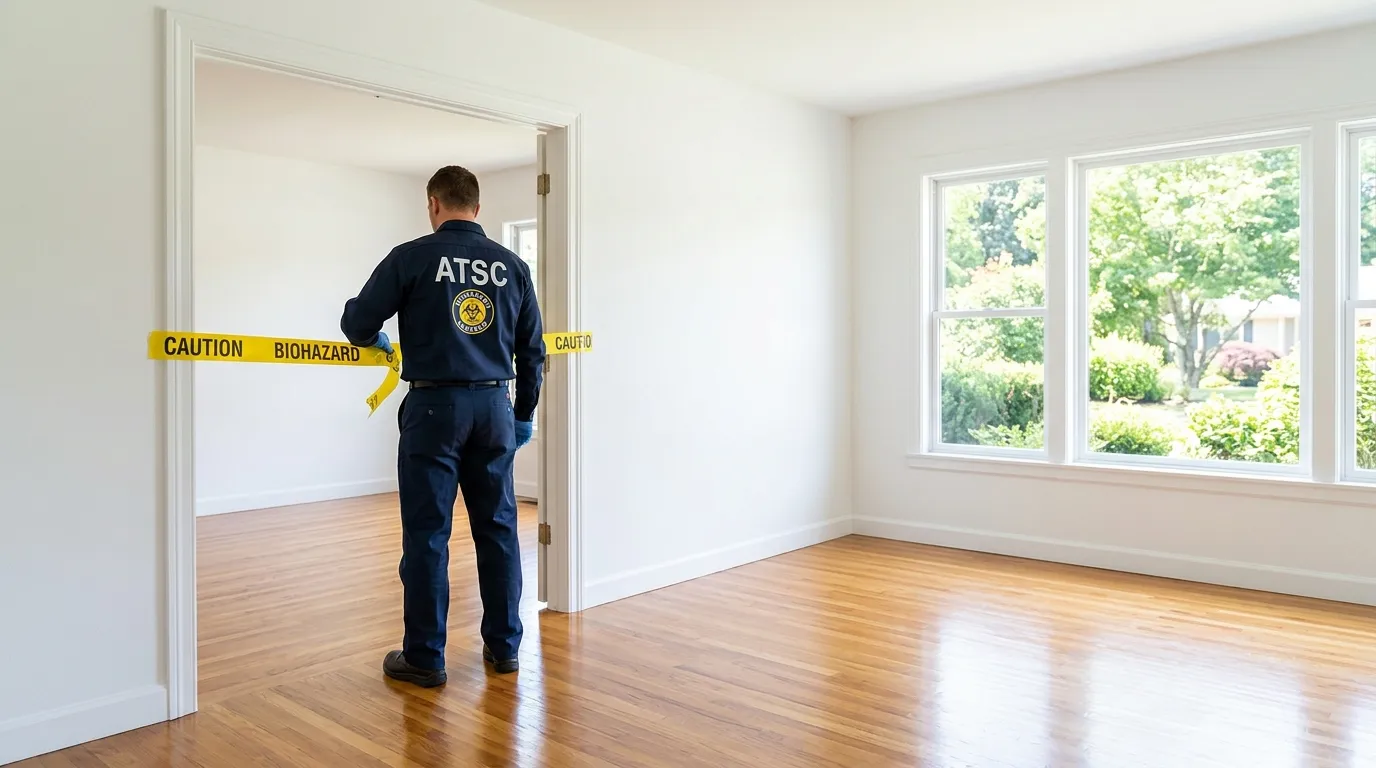 Certified biohazard cleanup crew performing Crime Scene Cleanup in Sterling Heights